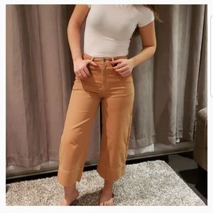 TopShop Moto crop pants with wide legs